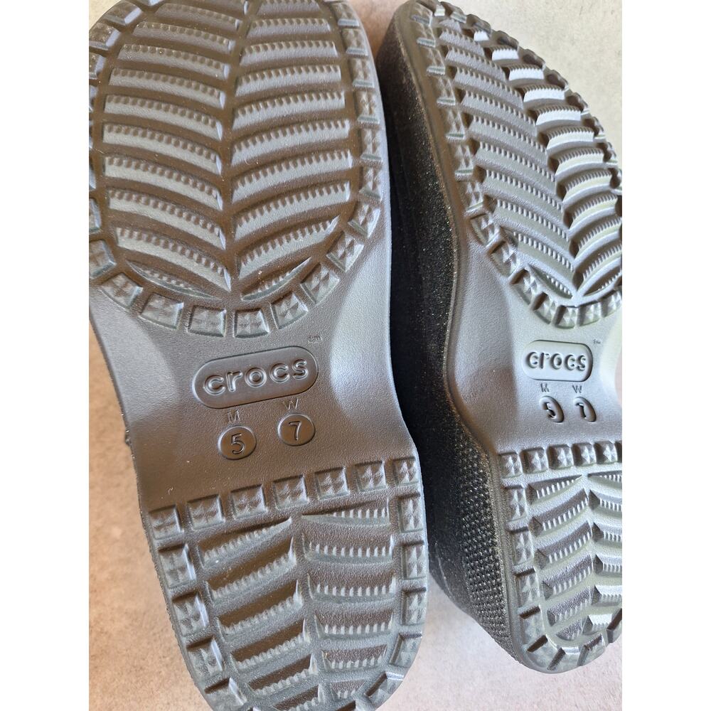 Crocs Classic Mary Jane Clogs Black glitter platform loafer goth emo comfort - Picture 11 of 11